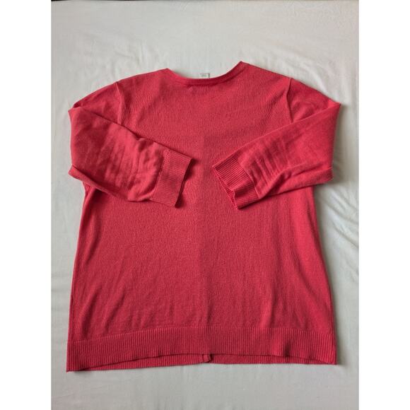 CJ Banks Sweater Pink Button Down‎ 3/4 Sleeve Size X (14) Knit Cardigan - Picture 8 of 9